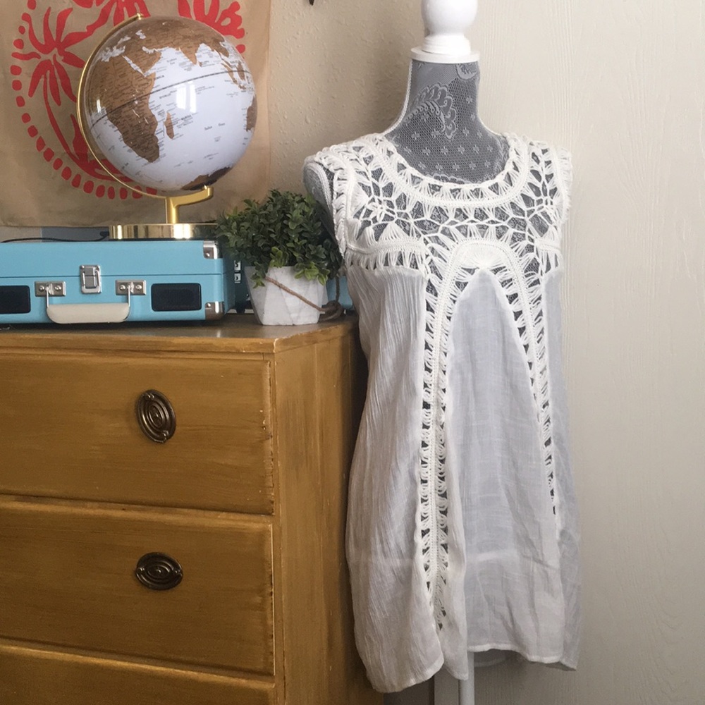 🌿Beautiful White Crochet Dress🌿